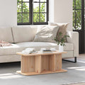 vidaXL Stolik kawowy Naturalny 80 x 39,5 x 33,5 cm Lite drewno sosnowe