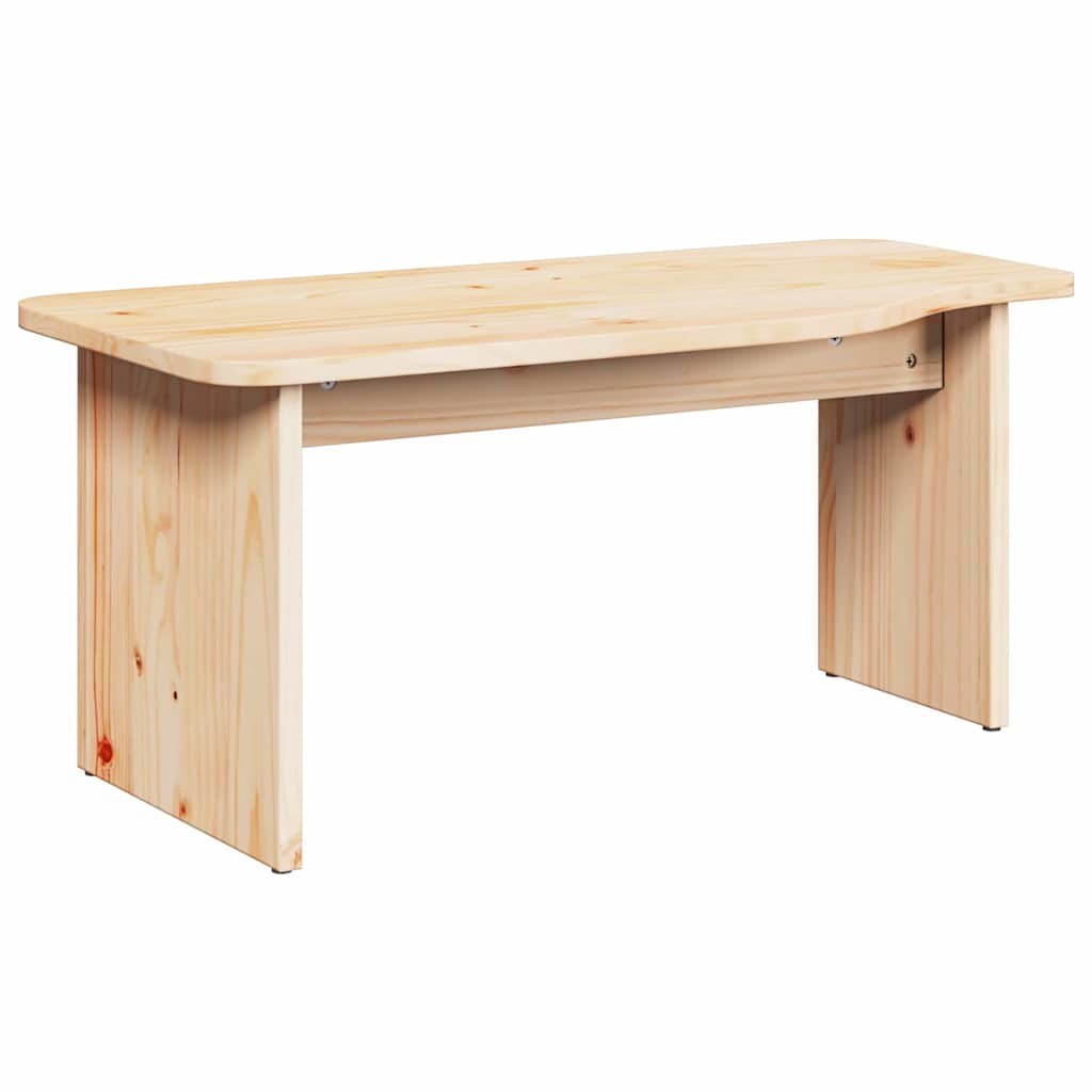 vidaXL Stolik kawowy 2 pcs Naturalny Lite drewno sosnowe