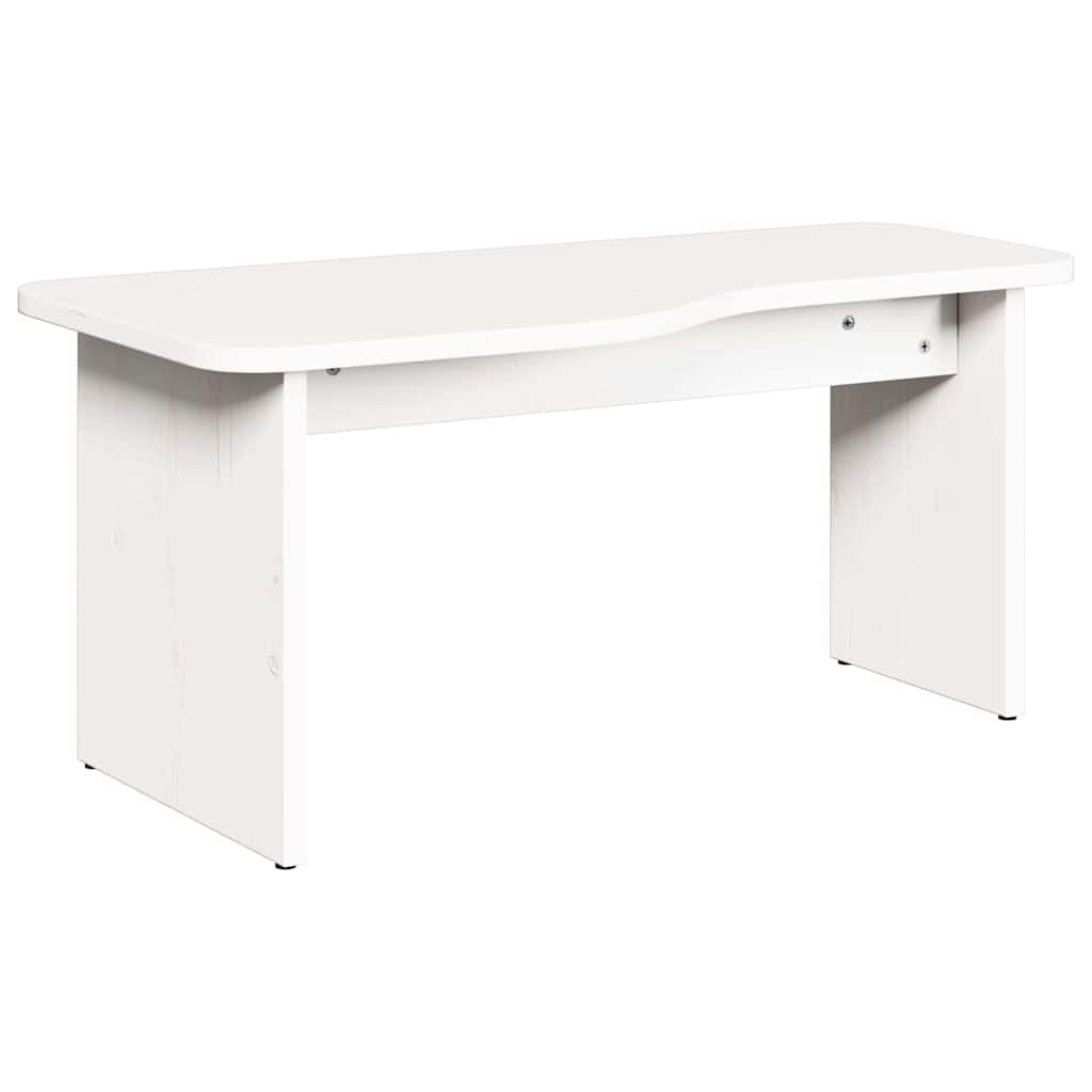 vidaXL Stolik kawowy 2 pcs Biały Lite drewno sosnowe
