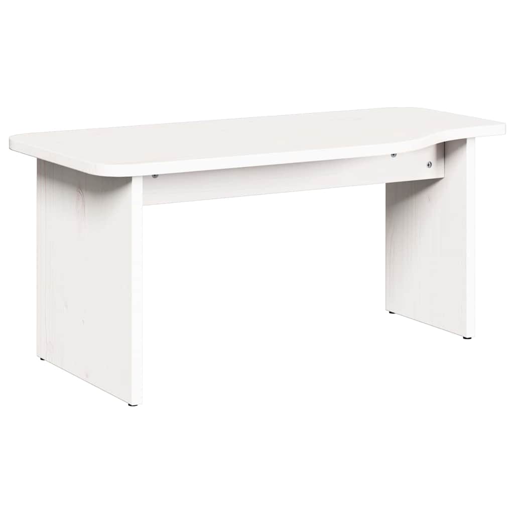 vidaXL Stolik kawowy 2 pcs Biały Lite drewno sosnowe