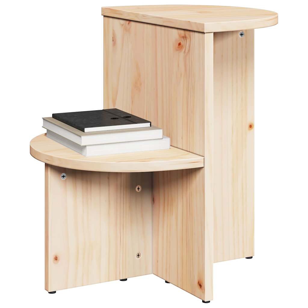 vidaXL Stolik kawowy Naturalny 50 x 40 x 50 cm Lite drewno sosnowe