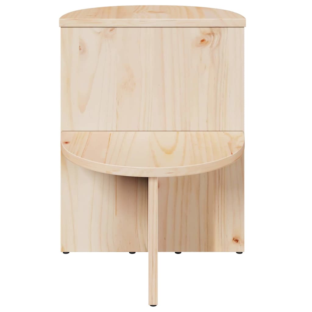 vidaXL Stolik kawowy Naturalny 50 x 40 x 50 cm Lite drewno sosnowe