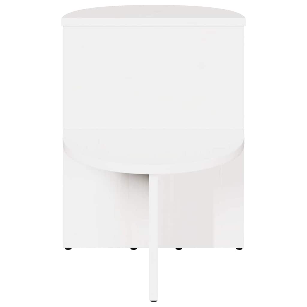 vidaXL Stolik kawowy Biały 50 x 40 x 50 cm Lite drewno sosnowe
