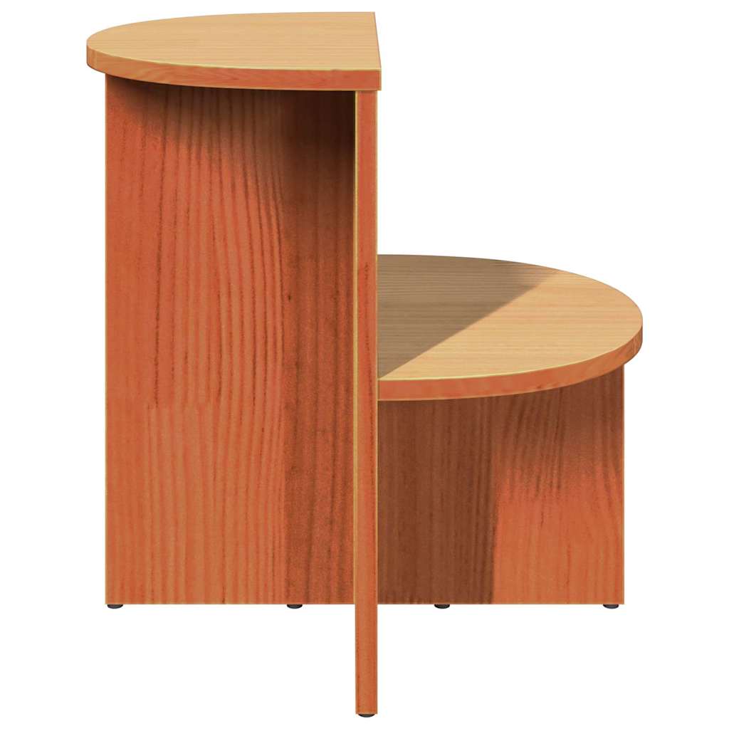 vidaXL Stolik kawowy Woskowy Brąz 50 x 40 x 50 cm Lite drewno sosnowe