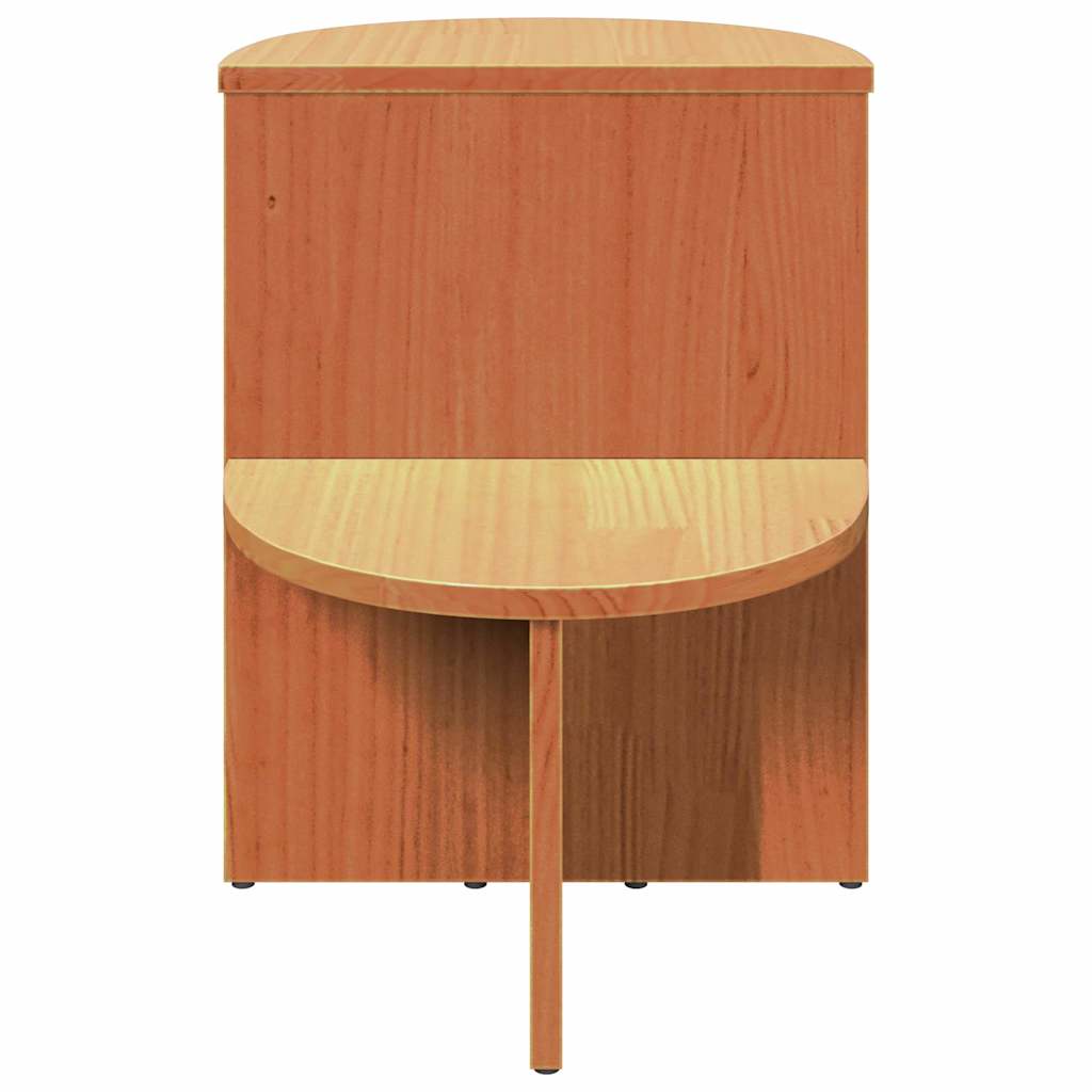 vidaXL Stolik kawowy Woskowy Brąz 50 x 40 x 50 cm Lite drewno sosnowe