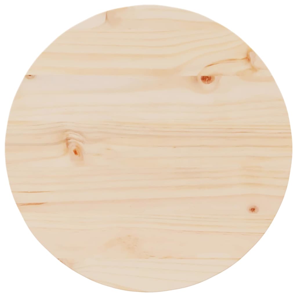 vidaXL Stolik kawowy Naturalny 50 x 50 x 35 cm Lite drewno sosnowe