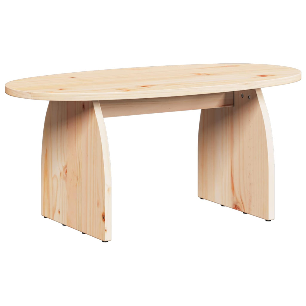 vidaXL Stolik kawowy Brązowy 80 x 40 x 35 cm Lite drewno sosnowe