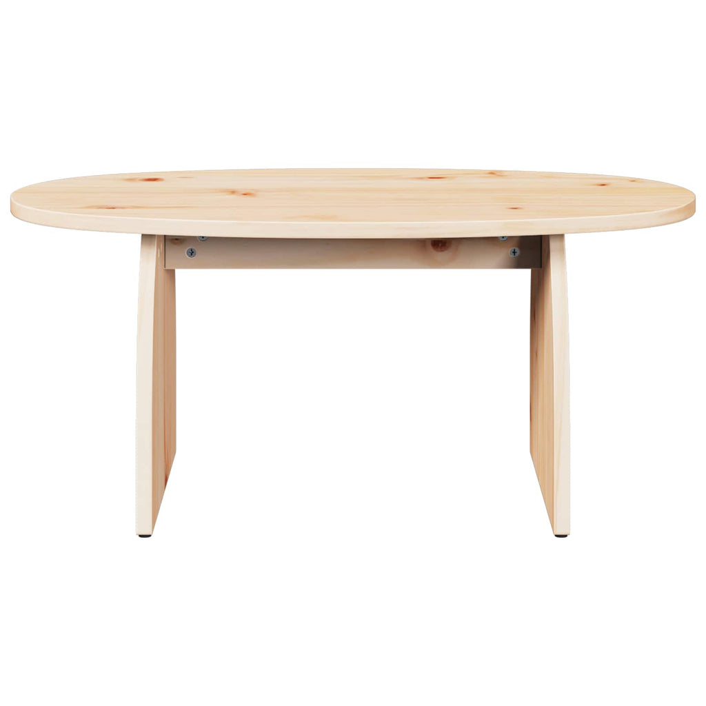 vidaXL Stolik kawowy Brązowy 80 x 40 x 35 cm Lite drewno sosnowe