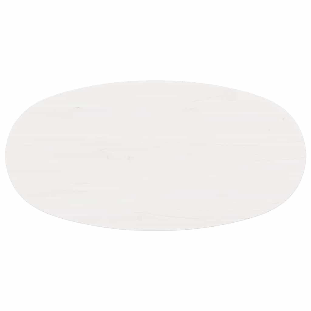 vidaXL Stolik kawowy Biały 80 x 40 x 35 cm Lite drewno sosnowe