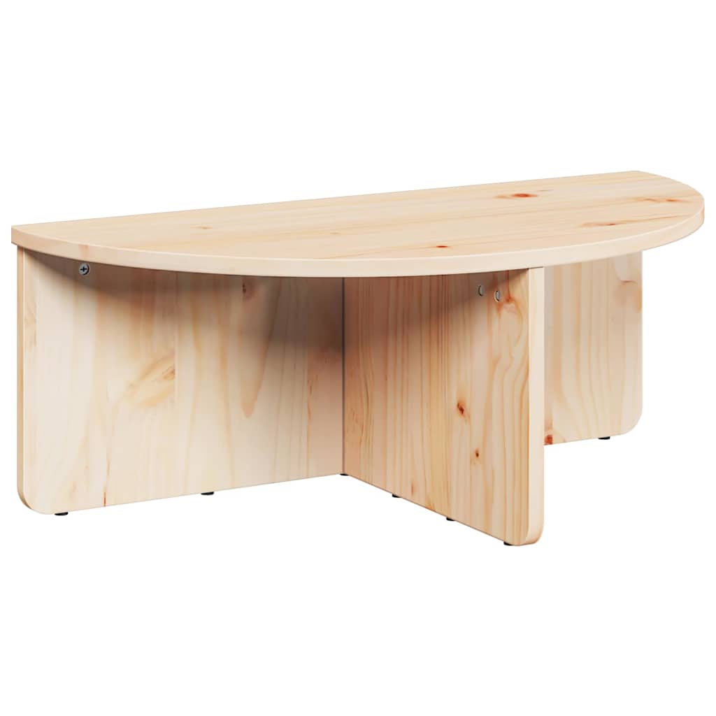 vidaXL Stolik kawowy 2 pcs Naturalny Lite drewno sosnowe