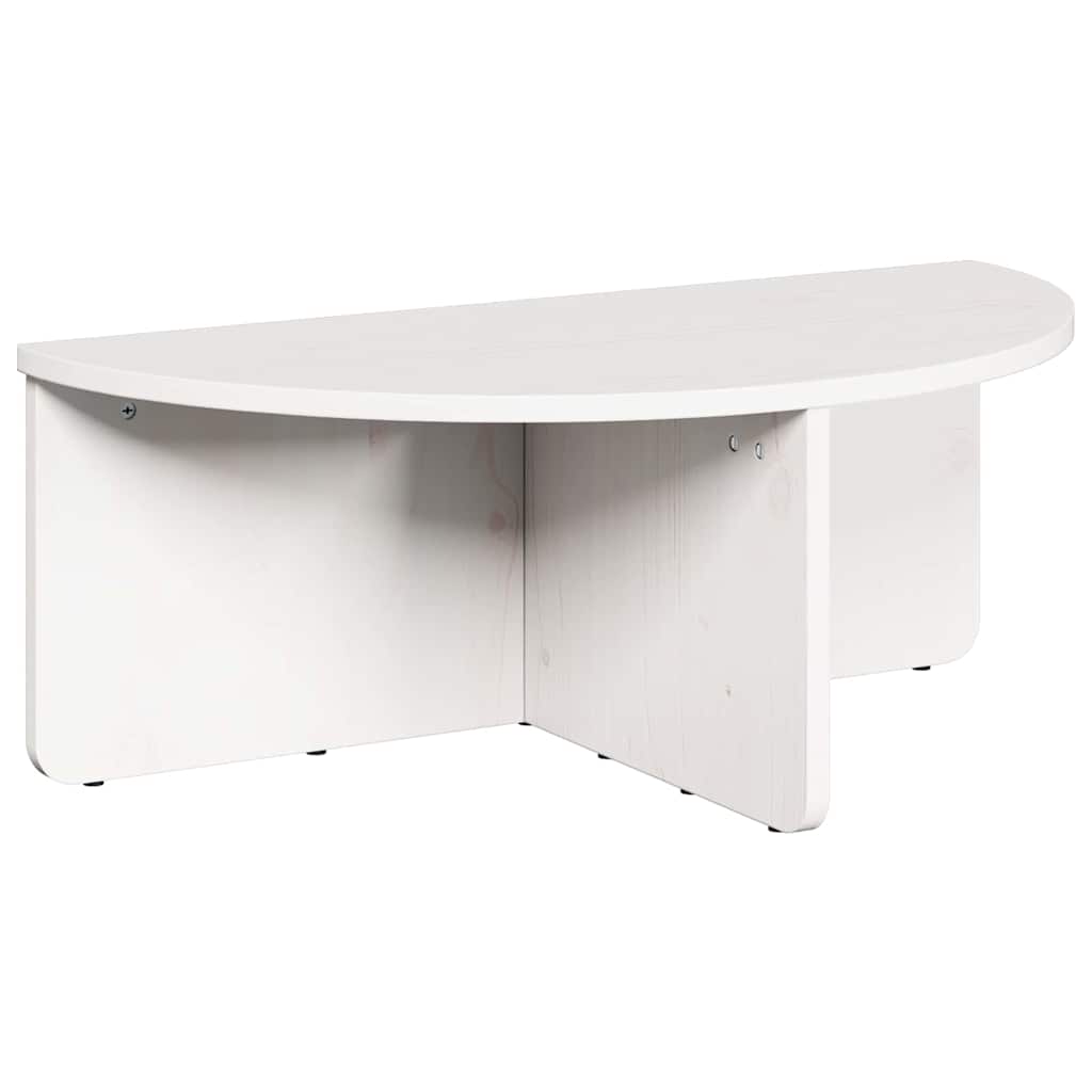 vidaXL Stolik kawowy 2 pcs Biały Lite drewno sosnowe