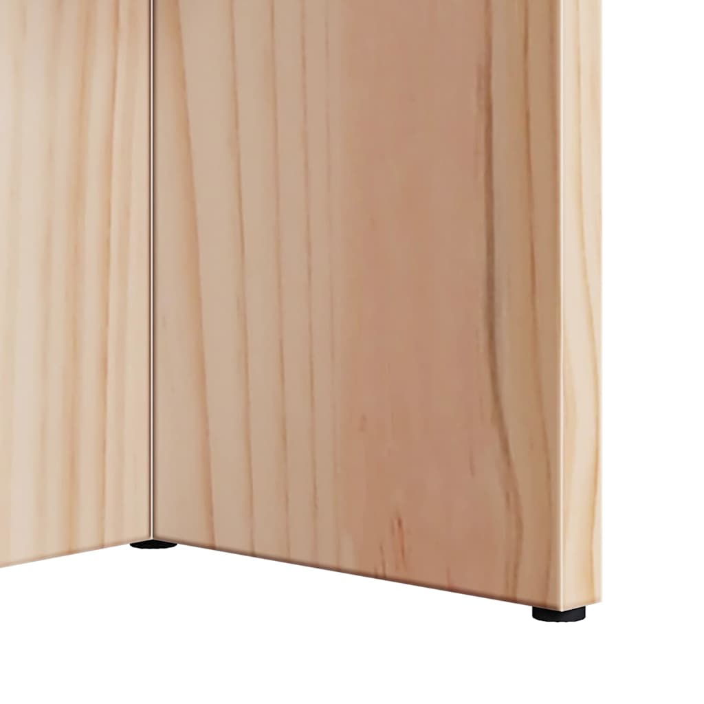 vidaXL Stolik kawowy Naturalny 80 x 39,5 x 35 cm Lite drewno sosnowe