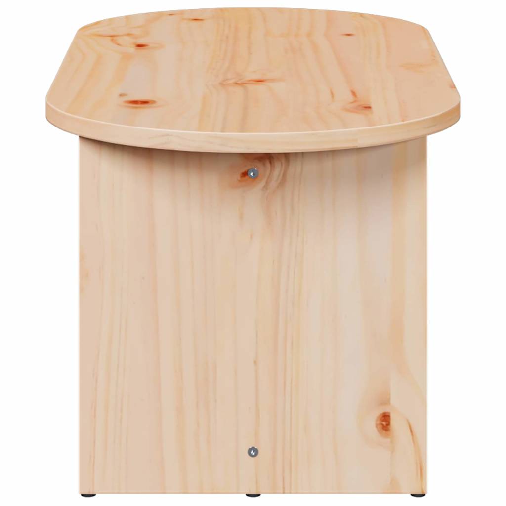 vidaXL Stolik kawowy Naturalny 80 x 39,5 x 35 cm Lite drewno sosnowe