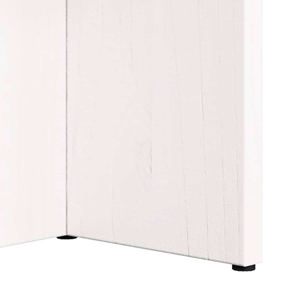 vidaXL Stolik kawowy Biały 80 x 39,5 x 35 cm Lite drewno sosnowe