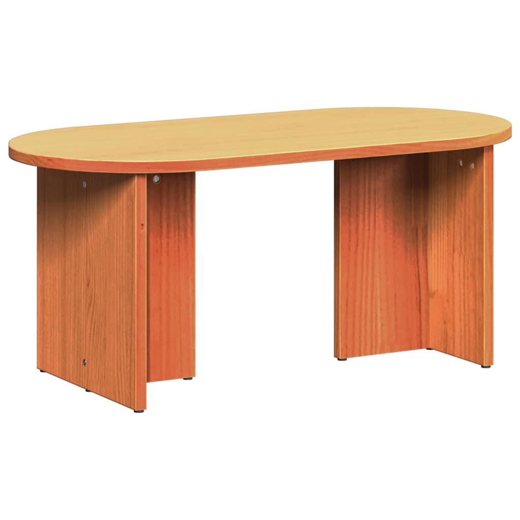 vidaXL Stolik kawowy Woskowy Brąz 80 x 39,5 x 35 cm