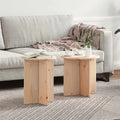 vidaXL Stolik kawowy 2 pcs Naturalny