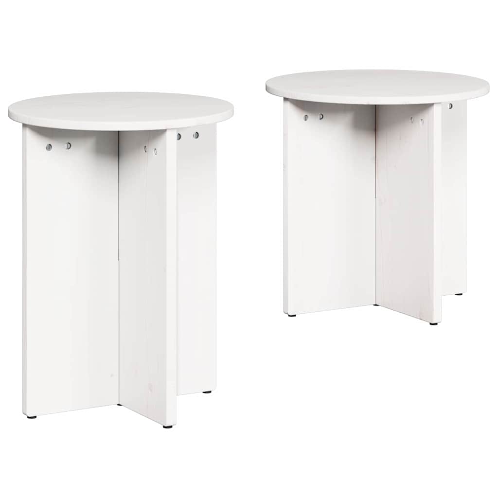 vidaXL Stolik kawowy 2 pcs Biały