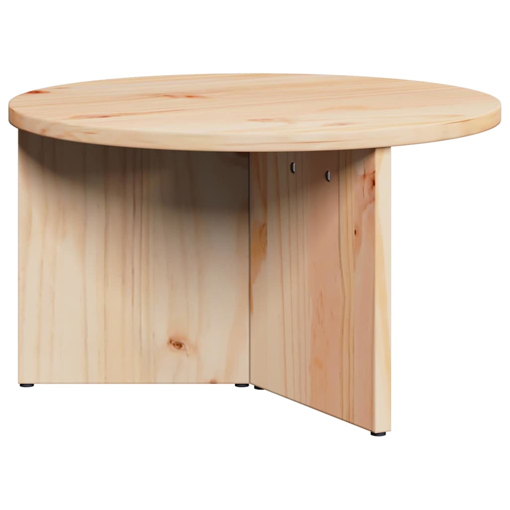 vidaXL Stolik kawowy 2 pcs Naturalny Lite drewno sosnowe