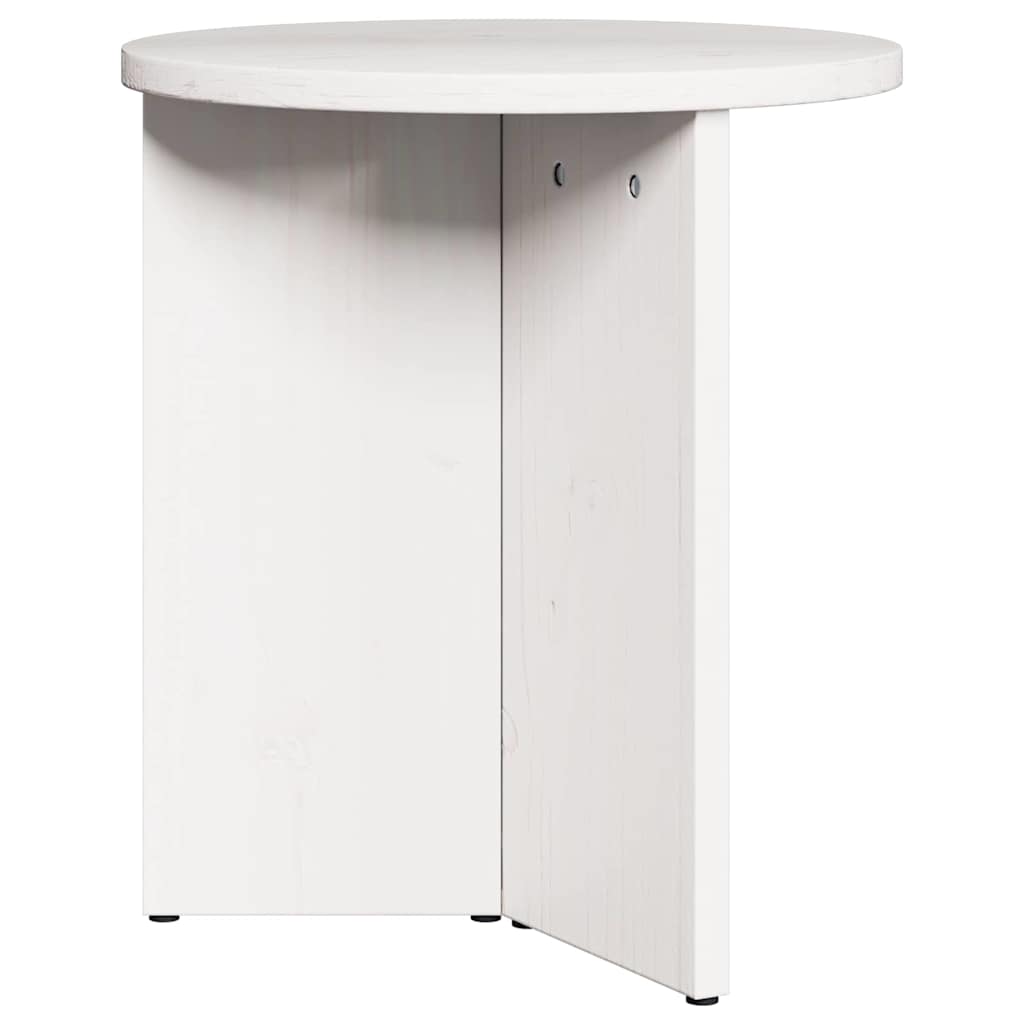 vidaXL Stolik kawowy 2 pcs Biały Lite drewno sosnowe