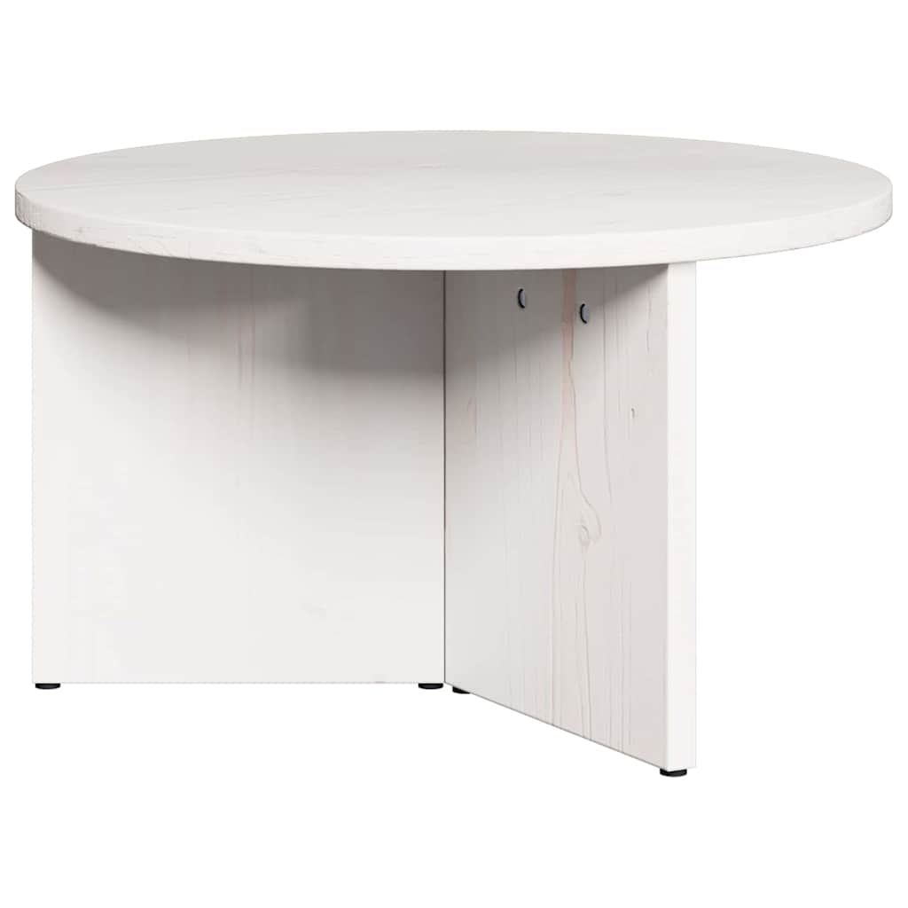 vidaXL Stolik kawowy 2 pcs Biały Lite drewno sosnowe