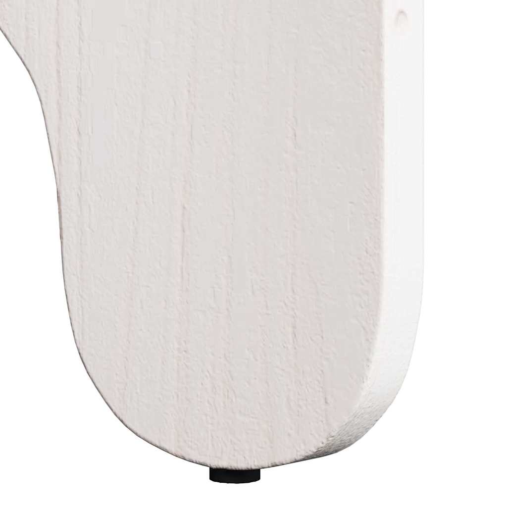 vidaXL Stolik kawowy 2 pcs Biały Lite drewno sosnowe
