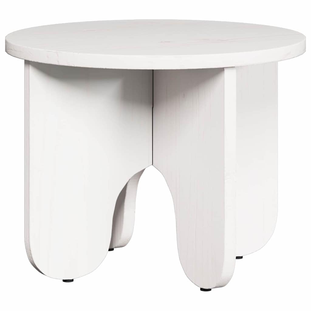 vidaXL Stolik kawowy 2 pcs Biały Lite drewno sosnowe