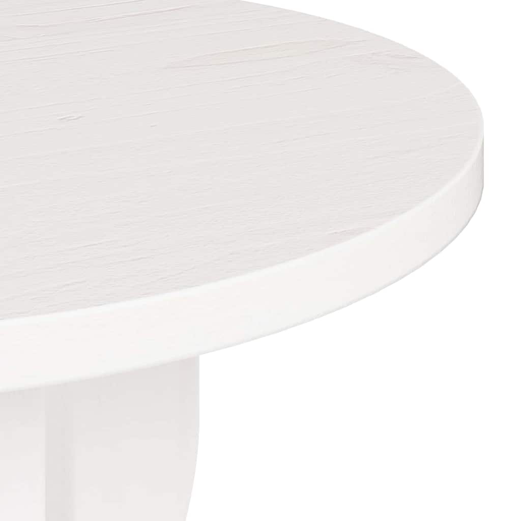 vidaXL Stolik kawowy Biały 39,5 x 39,5 x 53,5 cm Lite drewno sosnowe