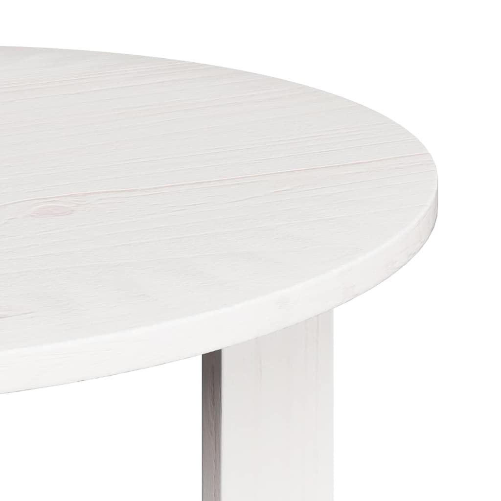 vidaXL Stolik kawowy 2 pcs Biały Lite drewno sosnowe