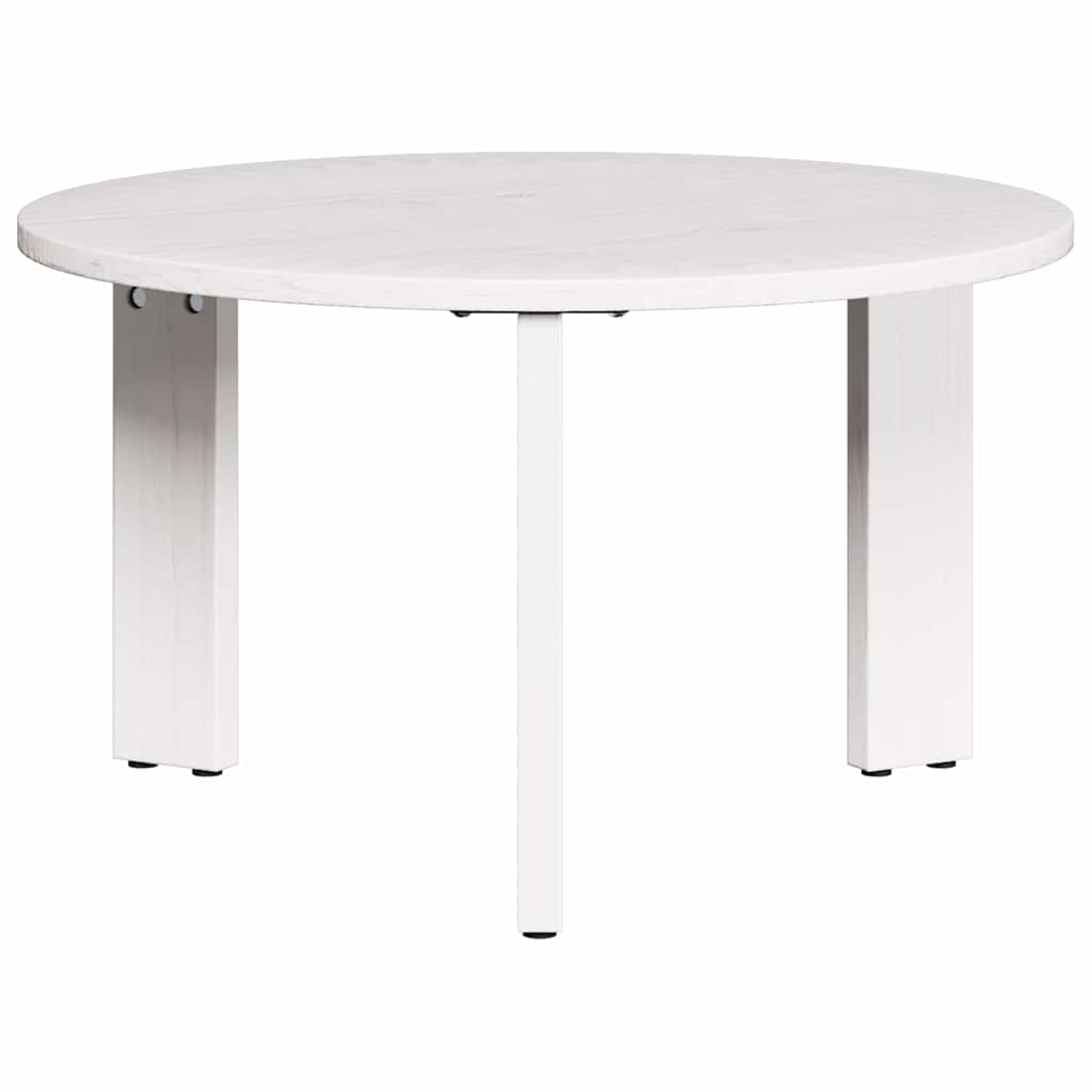 vidaXL Stolik kawowy 2 pcs Biały Lite drewno sosnowe