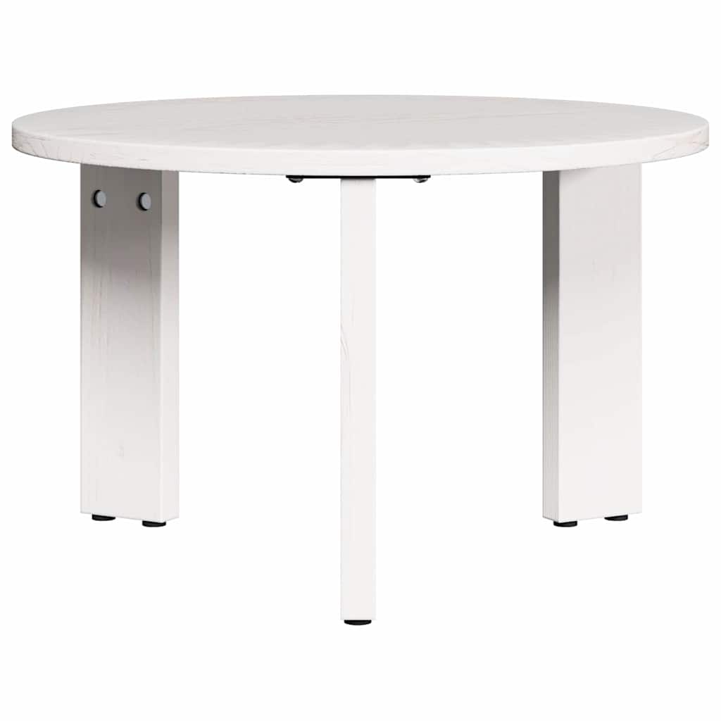 vidaXL Stolik kawowy 2 pcs Biały Lite drewno sosnowe