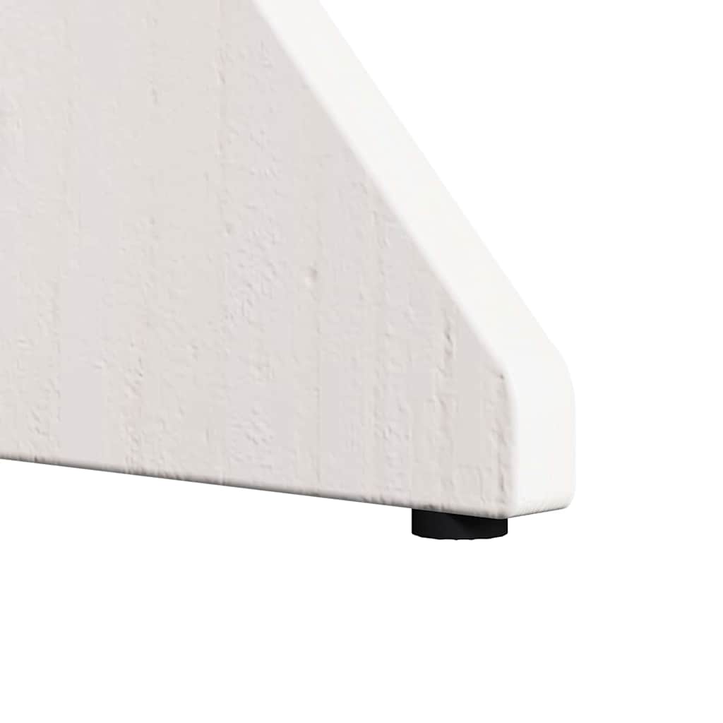 vidaXL Stolik kawowy 2 pcs Biały Lite drewno sosnowe