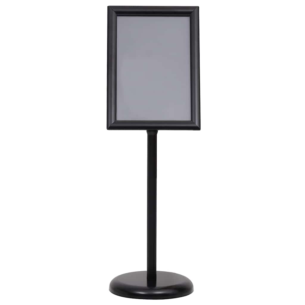 vidaXL Stojaki na plakaty 2 pcs Czarny 45 x 32,7 x 108 cm Aluminium