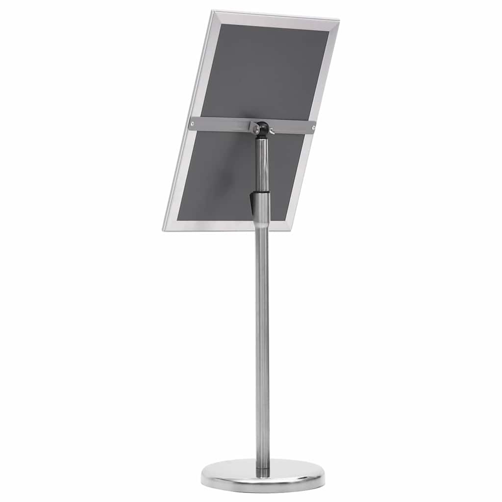 vidaXL Stojaki na plakaty 2 pcs Srebrny 45 x 32,7 x 108 cm Aluminium