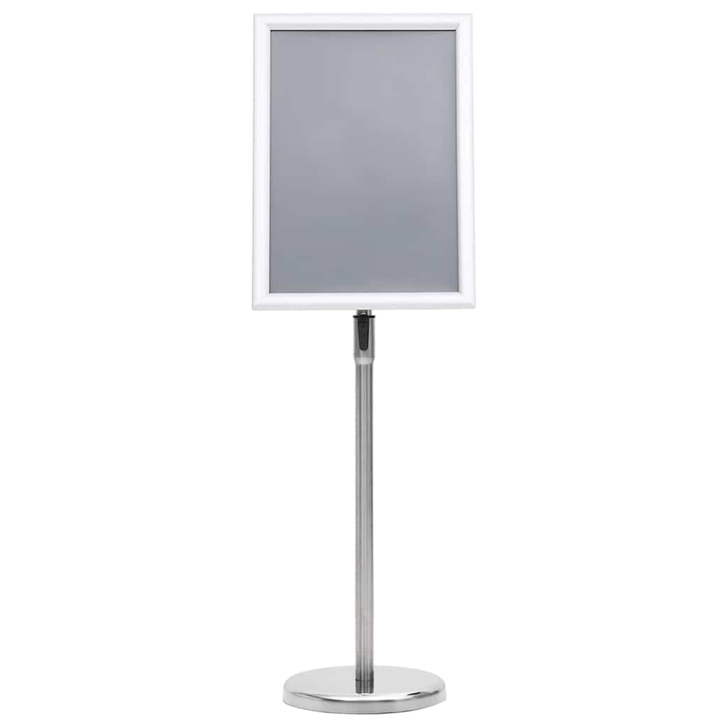 vidaXL Stojaki na plakaty 2 pcs Srebrny 45 x 32,7 x 108 cm Aluminium