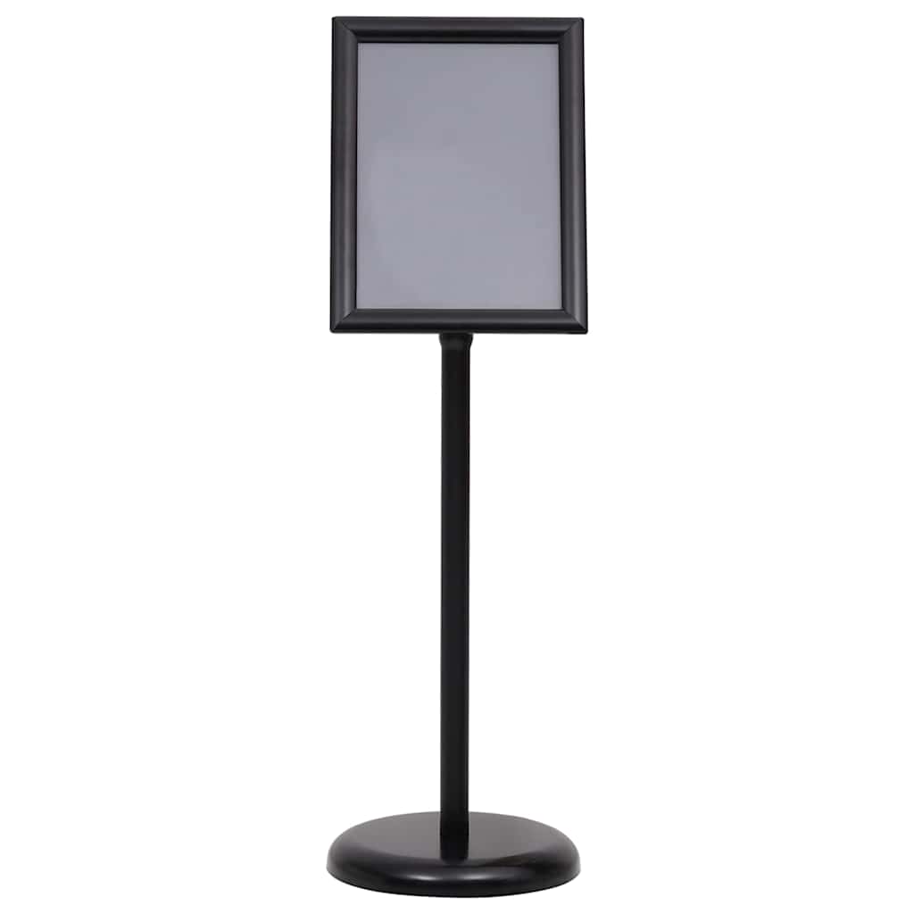 vidaXL Stojaki na plakaty 2 pcs Czarny 32.7 x 24 x 108 cm Aluminium