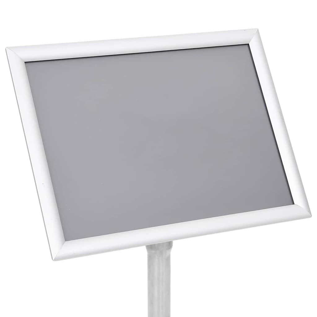 vidaXL Stojaki na plakaty 2 pcs Srebrny 32.7 x 24 x 108 cm Aluminium
