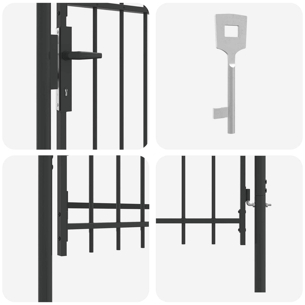 vidaXL Brama ogrodzeniowa BOXTEL 103 x 150 cm Stal malowana proszkowo