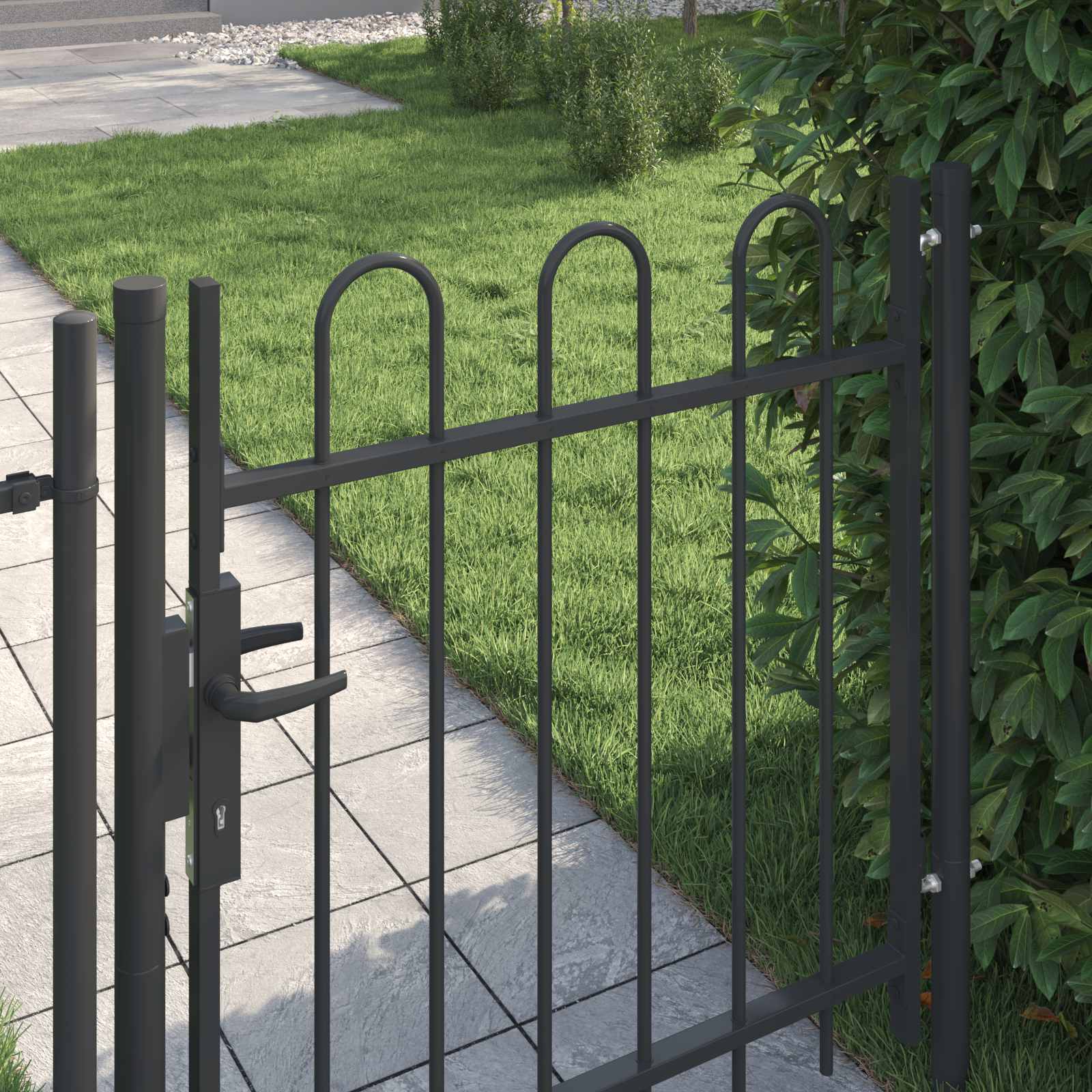 vidaXL Brama ogrodzeniowa BOXTEL 103 x 150 cm Stal malowana proszkowo