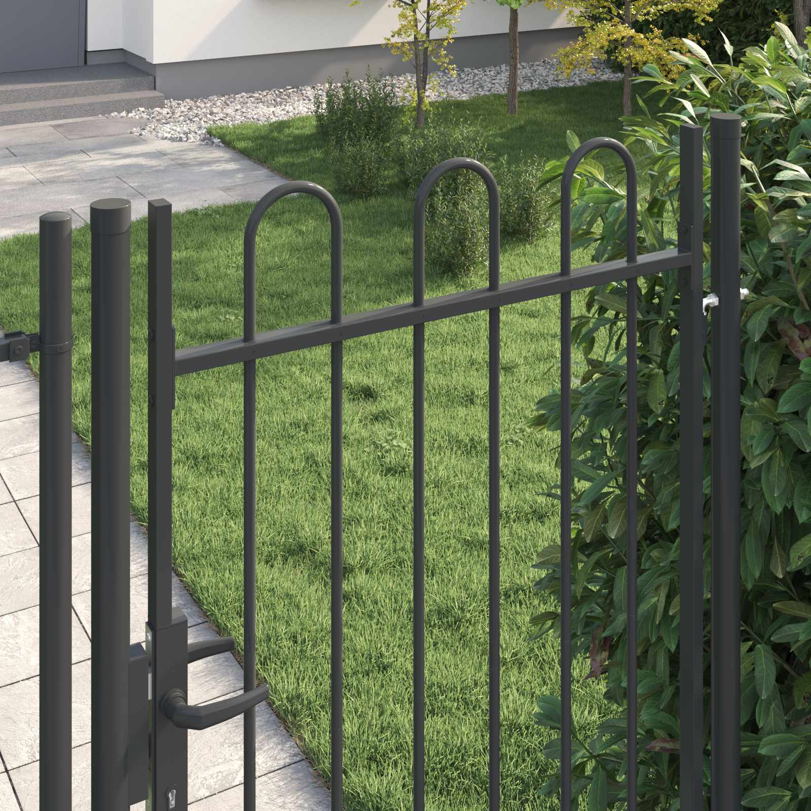 vidaXL Brama ogrodzeniowa BOXTEL 103 x 225 cm Stal malowana proszkowo
