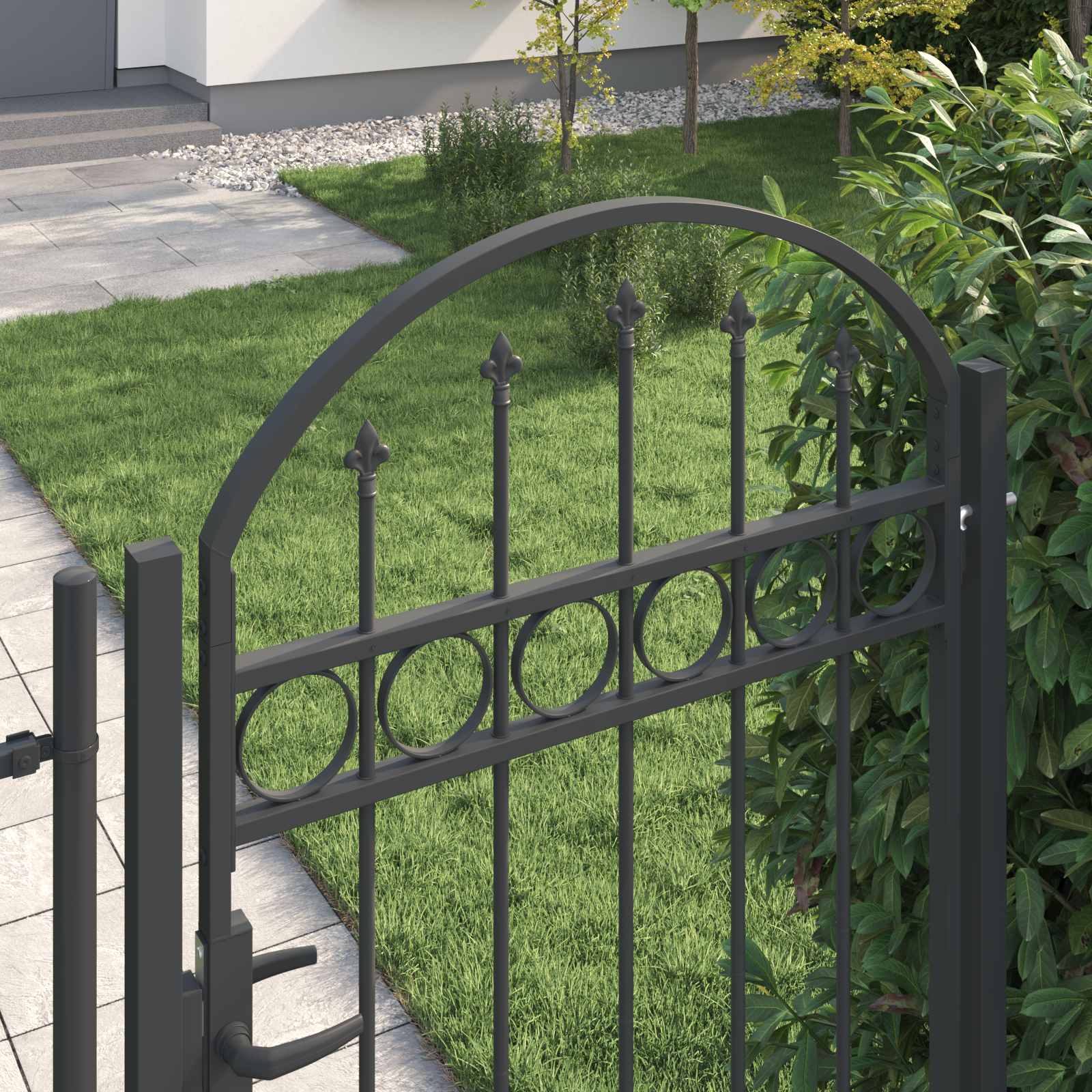 vidaXL Brama ogrodzeniowa ASSEN 100 x 175 cm Stal malowana proszkowo