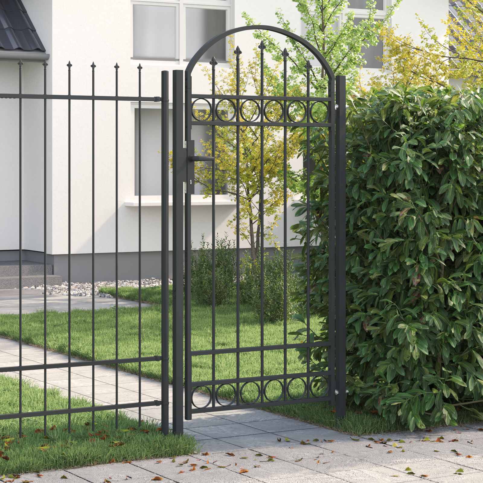 vidaXL Brama ogrodzeniowa ASSEN 100 x 195 cm Stal malowana proszkowo