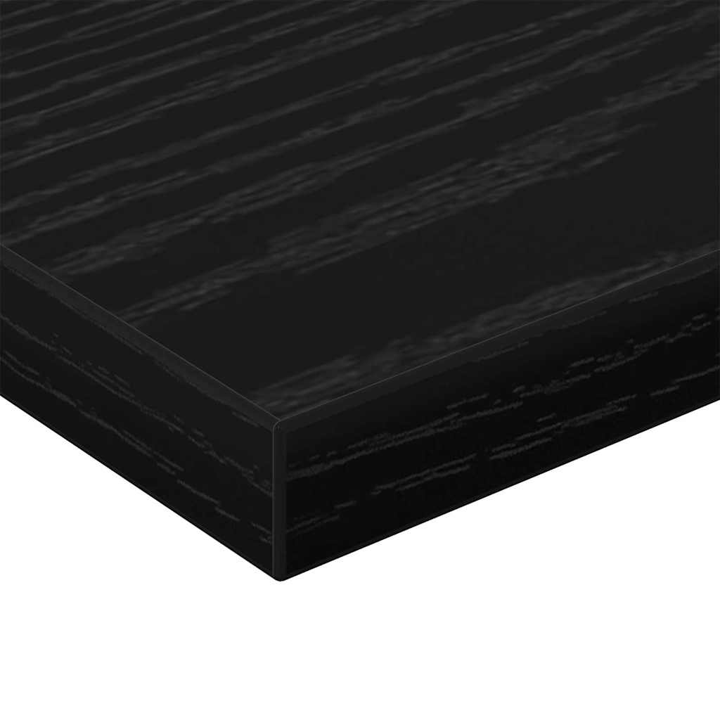 vidaXL Półka na książki 4 pcs Czarny 40 x 10 x 1,5 cm
