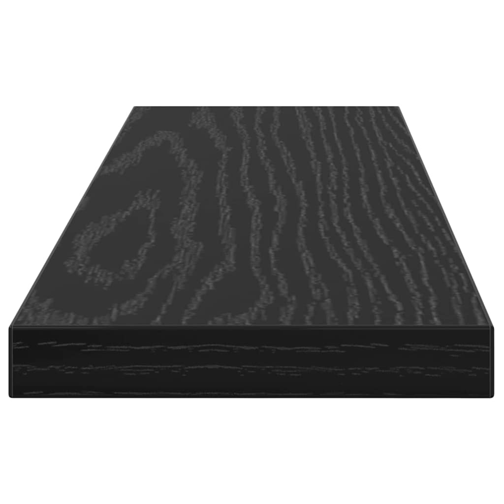 vidaXL Półka na książki 4 pcs Czarny 40 x 10 x 1,5 cm