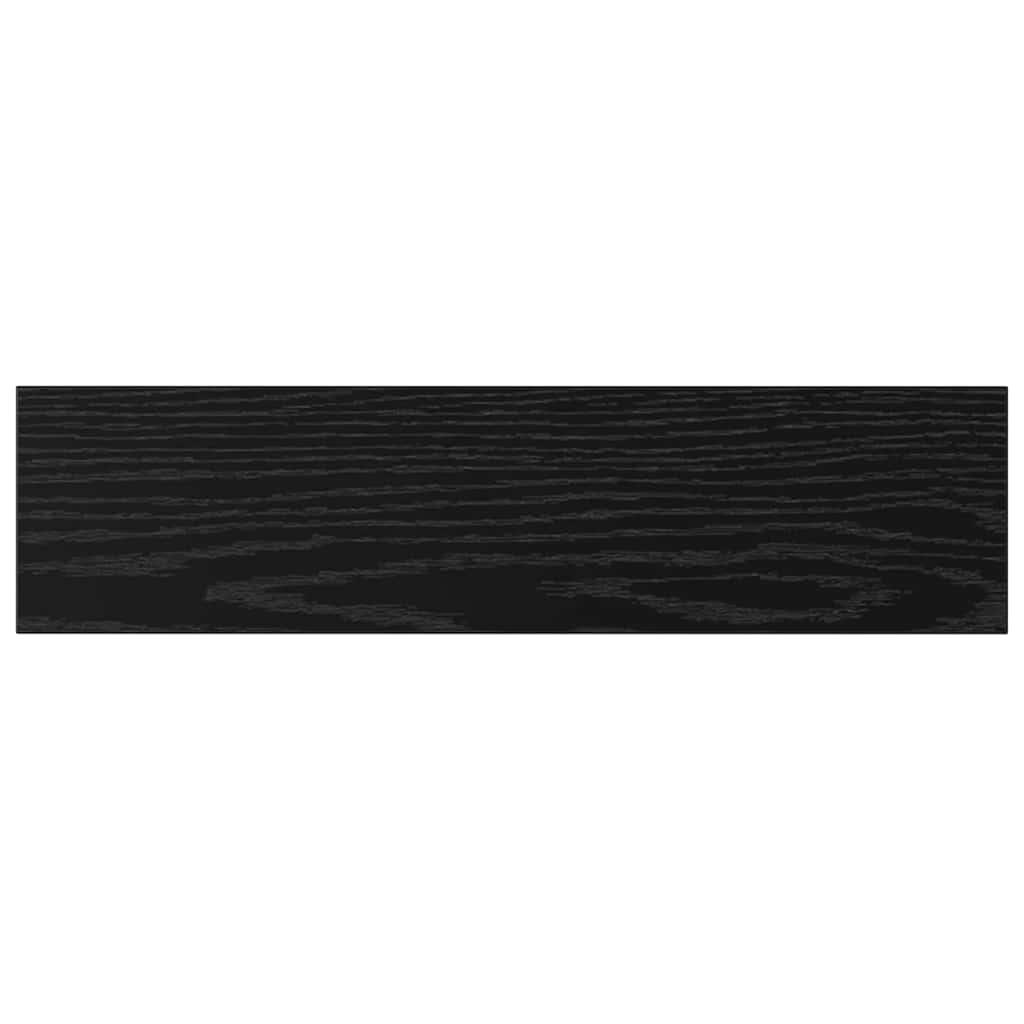 vidaXL Półka na książki 4 pcs Czarny 40 x 10 x 1,5 cm