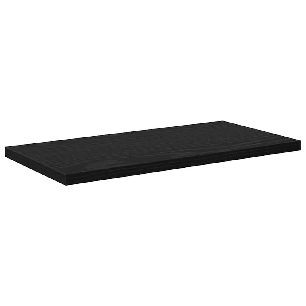 vidaXL Półka na książki 4 pcs Czarny 40 x 20 x 1,5 cm