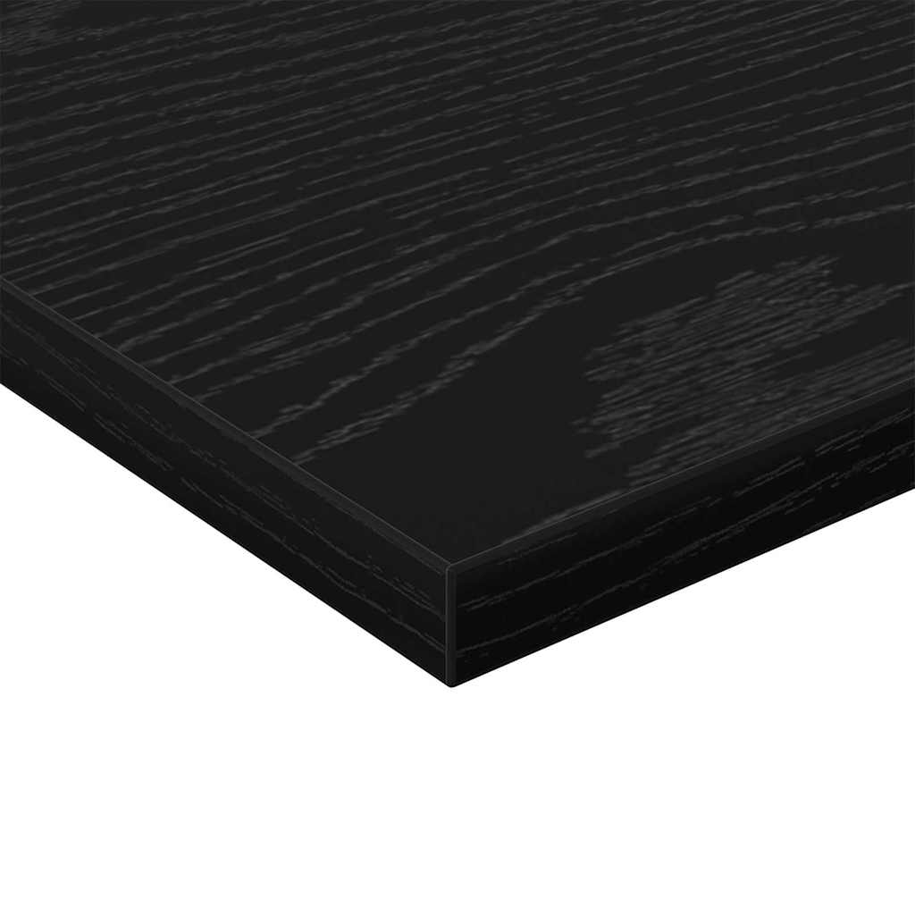 vidaXL Półka na książki 4 pcs Czarny 40 x 30 x 1,5 cm
