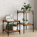 vidaXL Półka na książki 4 pcs Brązowy 40 x 40 x 1,5 cm