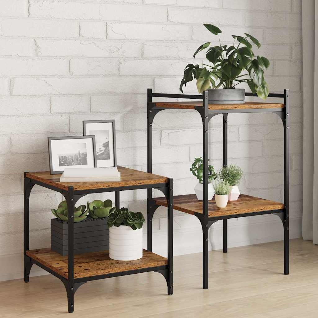 vidaXL Półka na książki 4 pcs Brązowy 40 x 40 x 1,5 cm