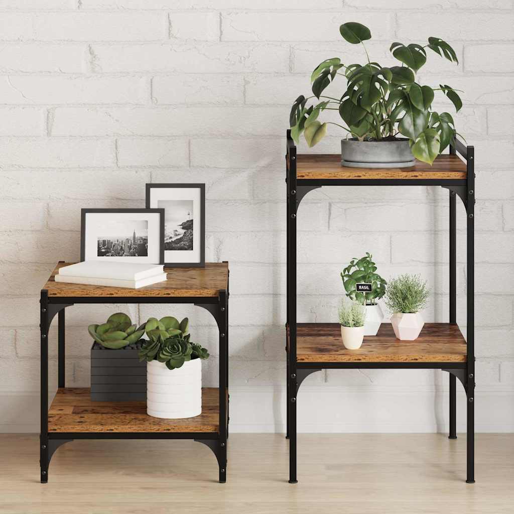 vidaXL Półka na książki 4 pcs Brązowy 40 x 40 x 1,5 cm