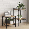 vidaXL Półka na książki 4 pcs Brązowy 40 x 40 x 1,5 cm